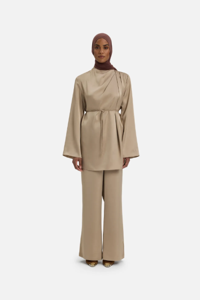 Picture of Asymmetric Pleat Blouse