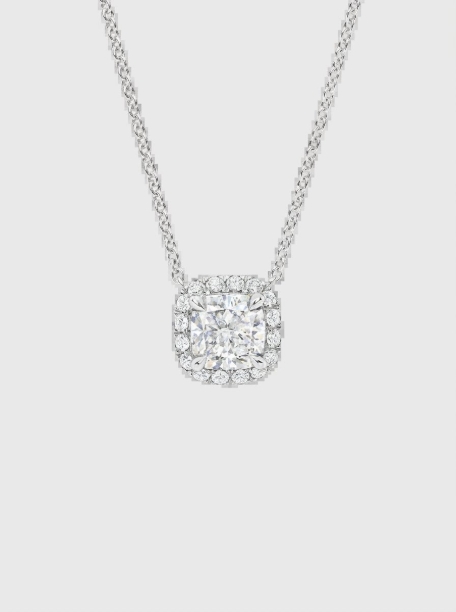 Picture of Halo Solitaire Pendant