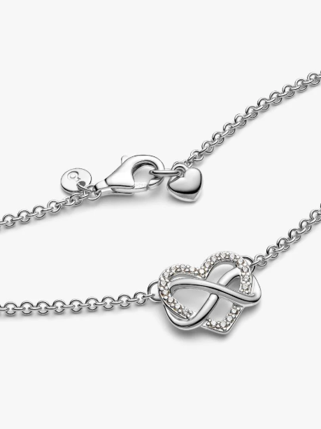 Picture of Sparkling Infinity Heart Collier Necklace