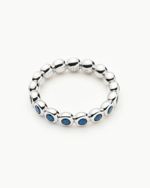 Picture of Rhodium-Plated Tennis Stacking Ring