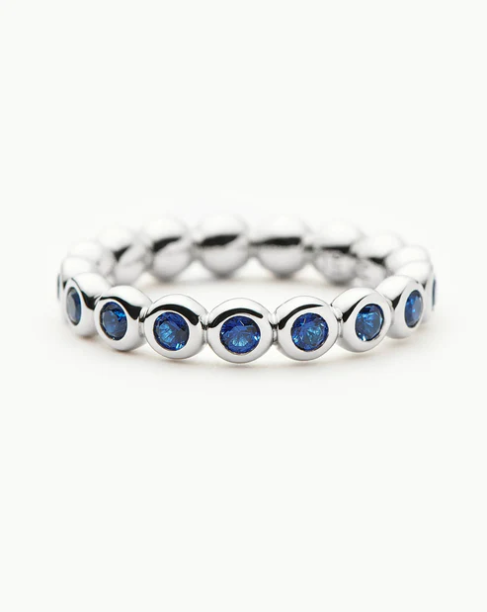 Picture of Rhodium-Plated Tennis Stacking Ring