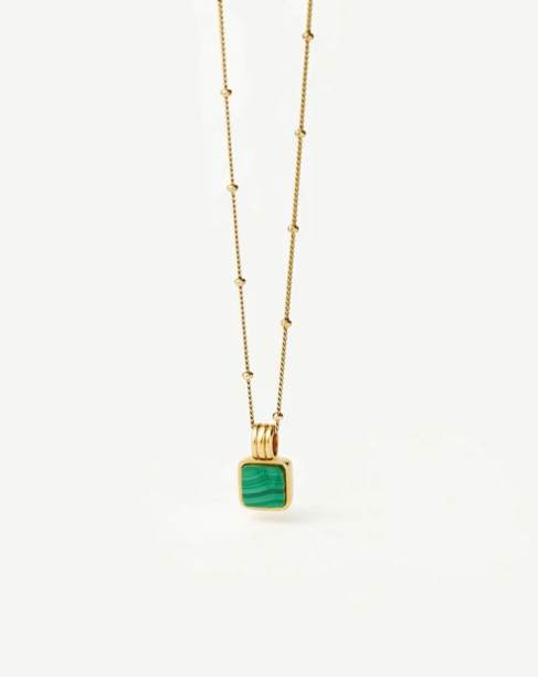 Picture of Lucy Williams Square Malachite Necklace