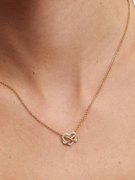 Picture of Sparkling Infinity Heart Collier Necklace